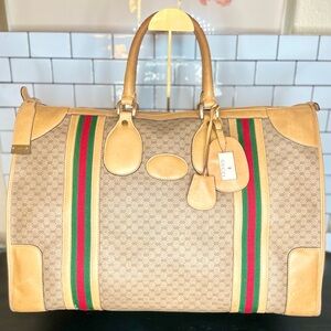 Authentic Vintage Gucci Extra Large weekender Bag